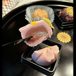 おかき処　虎笛 - 節分花　［練切］小豆こしあん　byまみこまみこ