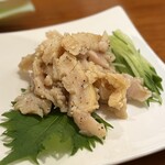 焼肉 ホルモン道場 闇市肉酒場 - ミノ刺し