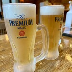 生涯青春の湯　つるつる温泉　お食事処 - 生ビール