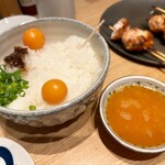 焼鳥 ふくなが - 卵かけご飯