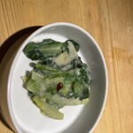 老虎菜 - ロメインレタスの腐豆腐ソースかけ