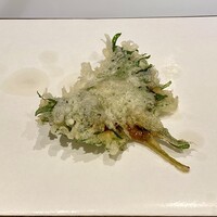 天ぷら 福たろう - えびみそ大葉包揚げ