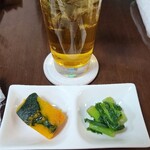 母娘げんか - お通し＆緑茶割り