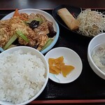 台湾料理 福祥居 - きくらげ、玉子、豚肉炒めランチ