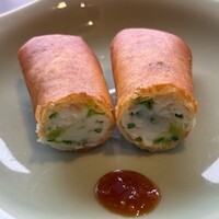松石 - ヒラメの春巻き