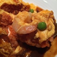 洋食 麦星 by グリル満天星 麻布十番 日本橋髙島屋店 - トロトロ玉子に海老と豆