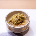 うを徳 - 2025.1 越前がに蟹味噌和えミニ丼