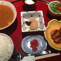 西梅田 禅園 - 日替わり昼膳/スジカレー/\880