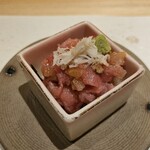 鮨やまけん - トロタク  いぶりがっこ入り