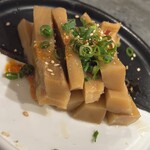 松山餃子酒場 皮咲 - 極太メンマ