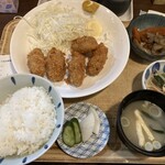 かあちゃん - カキフライ定食
