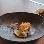 浅草今半 - つぶ貝と木野子の紅葉あえ