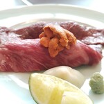 浅草今半 - 姫路和牛炙り寿司