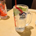 大衆スタンド 神田屋 - 金魚サワー