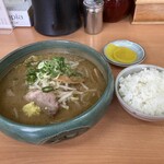 麺屋 彩未 - 味噌ラーメン　ライス(小)
