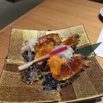 伽むら - ナスの生姜味噌は味濃いめで美味しかったです。