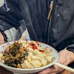 白龍ラーメン - マツジュンは大盛りやきめし