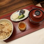 十勝川温泉 第一ホテル 豊洲亭 - 食事の帆立などの炊き込み