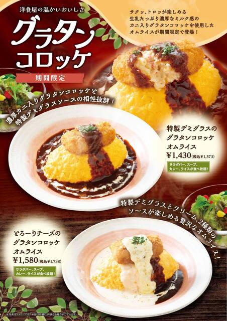 ランチメニュー : 十六雑穀オムライス＆炭焼きハンバーグ専門店