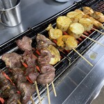 砂肝串/豚バラ串