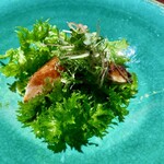 Ji-Cube - ぶりの炙り 山わさび 薬味サラダ