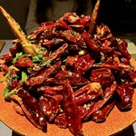 茶禅華 - 香辣鳮翅　手羽先の上海蟹射込み 四川香辣風