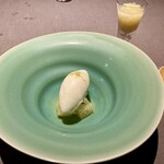 茶禅華 - 生姜のアイスクリーム 晩白柚