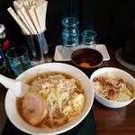 麺や武将 - 武将ランチ1150円 生玉子70円