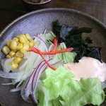 Curry&Café Ghi Ghi - サラダと福神漬