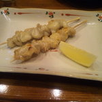 ずぼら - 鳥皮塩焼き