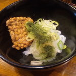 ずぼら - イカ納豆