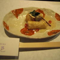花邑 - 鱈の白子の湯葉巻き
