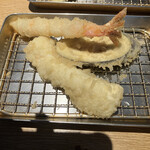 博多天ぷら たかお ビナガーデンズ海老名店 - えび、なす、いか