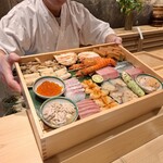 鮨かしわ - ねた箱