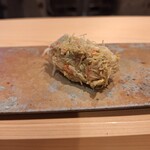 鮨かしわ - 蟹のおはぎ