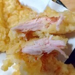 手打ちそば くるみの木 - とり天❗️(上手く切れずスンマセン)