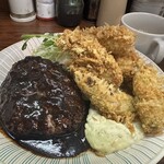 デリス - カキフライとハンバーグ
