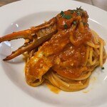 トラットリア カーサ ピッコラ - 渡り蟹のパスタ。連れとシェア。