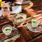 ラッテリア ベベ  カマクラ - カプチーノのようなポタージュ入れが可愛い