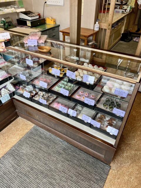 和菓子が並んでいます