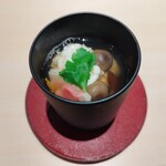 鮨 といろ - 白子の一口蒸し