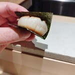 鮨 といろ - ホタテの磯辺焼き