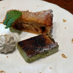 ビンデリーナ - 林檎の焼きケーキ＆抹茶とハチミツのカタナーラ