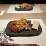 隠れ家鉄板おぶ - オマール海老のアメリケーヌソース