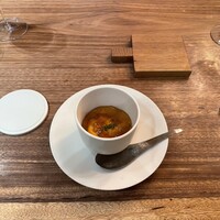 前芝料理店 - 2.雲丹　コンソメゼリー
