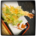 手打そば処あずみの - 天ぷらアップ♫