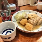 常夜燈 豊崎本家 - 海老天、焼き豆腐、飛竜頭、ロールキャベツ