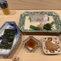 はらまさ - タイ、あん肝、海苔