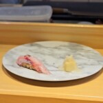 京橋 天冨良と鮨 いしい - こち　すだちと黒塩