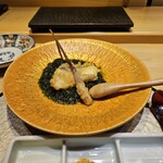 京橋 天冨良と鮨 いしい - 矢生姜とさわらの若狭地